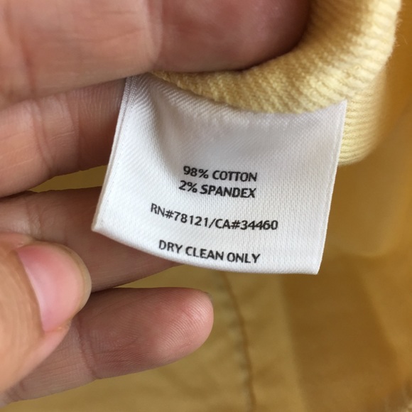 Eileen Fisher Yellow Stretch Cotton Jacket - Picture 5 of 8